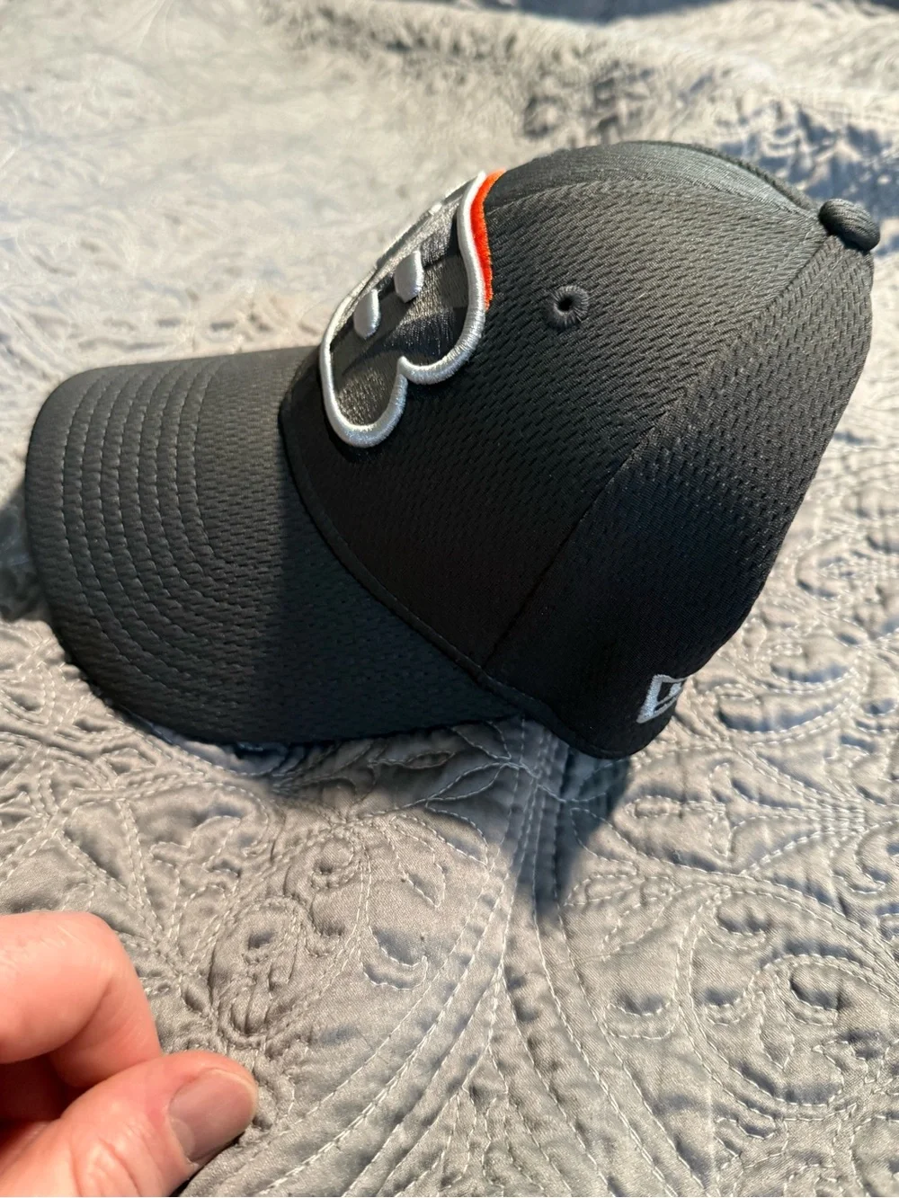New Era Cincinnati Bengals Kids Gray and Orange Logo Cap
